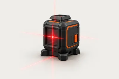 Un niveau laser en croix
